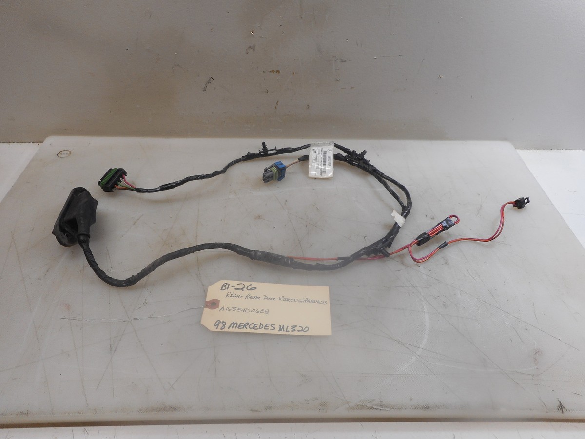 1998 MERCEDES ML320 RIGHT REAR DOOR WIRING HARNESS A1635400608 | eBay