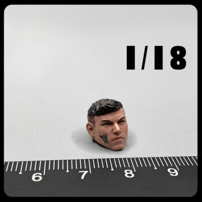 1/18 Scale Broken Face Male Head Sculpture For 3.75'' Action Figure Body