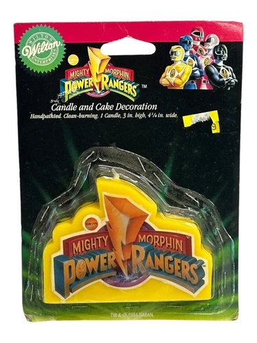 1994 Saban Mighty Morphin Power Rangers Cake Candle New Open Box Rare Vintage