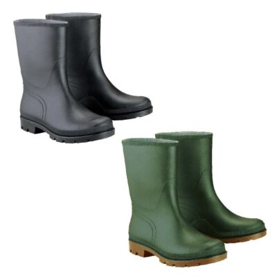 Gummistiefel PVC Regenstiefel Halbhoch Halbstiefel Kurzschaft Arbeitsstiefel