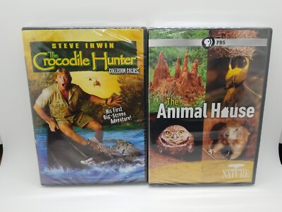 2 Animal DVDs STEVE IRWIN THE CROCODILE HUNTER COLLISION COURSE ...