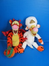 Disney Store Winnie the Pooh Halloween Devil Tigger  Mummy Tigger Lot of 2
