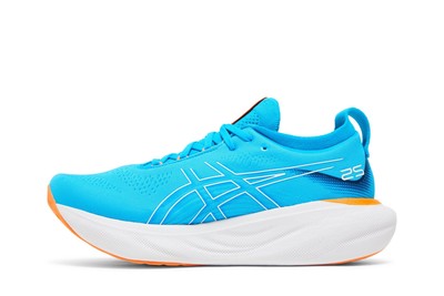 Size 10 - Asics Gel Nimbus 25 Island Blue Sun Peach for sale