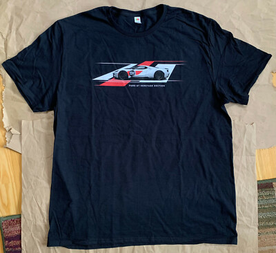 Ford Performance GT Heritage edition t-shirt, Black, XL, NEW