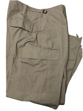 Military BDU Pants Khaki Ripstop Size Medium Regular New.