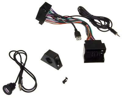 USB AUX In Adapter Jack MMT Radio Built-in Female for MAN TGX TGS TGL Cable Set
