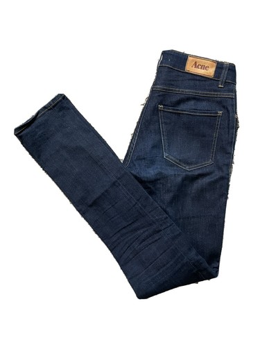 Acne Needle Soft Raw Skinny Jeans 28 X 