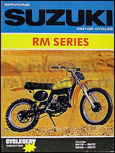 1976-1981 铃木rm250 和rm370 维修店手动RM 250-370 cycleserv 书| eBay