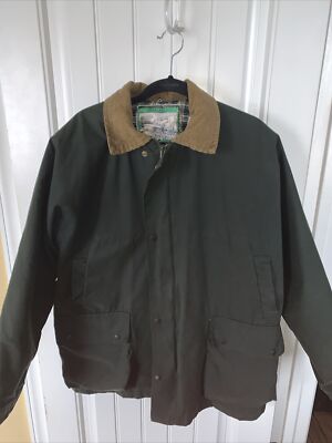 Vintage Himalayas Mens SZ M Waxed Canvas Corduroy Full Zip Lined