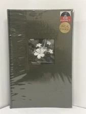 Pioneer Photo Album Blue Fabric Book Bound w/ Front Photo Pocket Holds 300 4"x6"