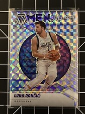 2020-21 Panini Mosaic Luka Doncic Men Of Mastery Prizm Insert No.18