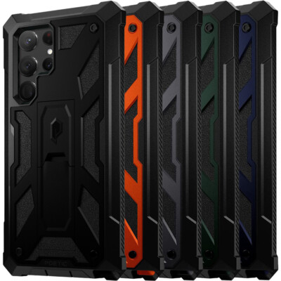 For Galaxy S22 S22 Plus S22 Ultra S23 Ultra Case | Poetic With Kickstand Cover