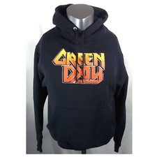 Vintage 2001 Green Day Pullover Hooded Sweatshirt (Small) Pop Punk Hoodie Black