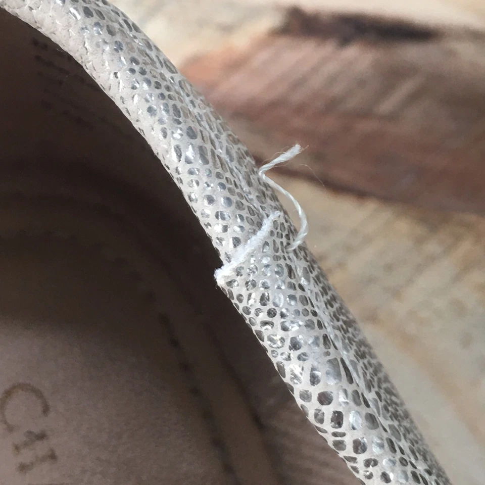 Charter Club Zapatos Mujer 8.5 M Kimii Metálicos Sin Cordones Mocasín Dorado Imitación Cuero Foto 4 de 4