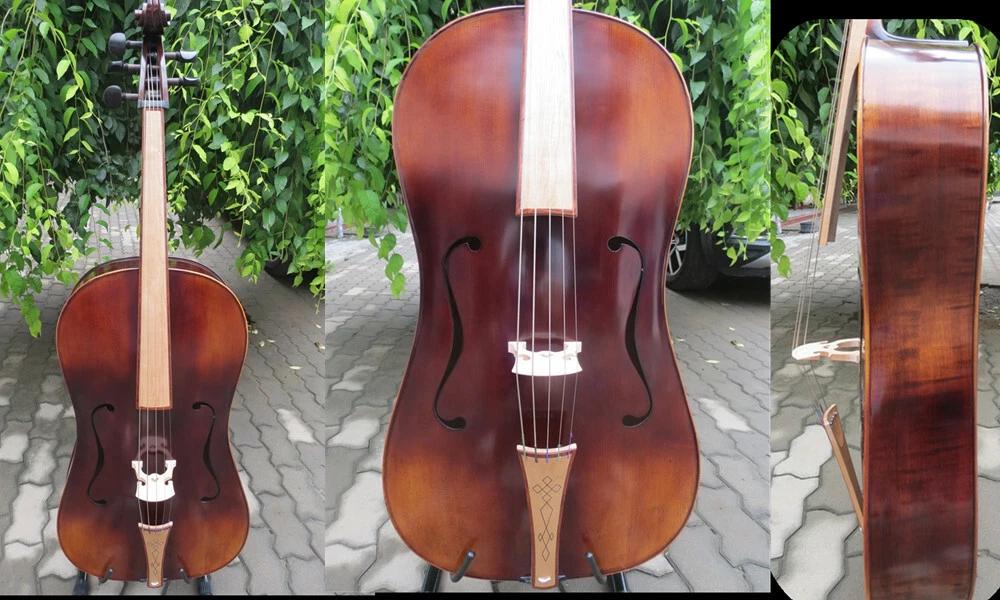 Copy of old type instrument SONG maestro 5 strings 4 4 vielle medieval cello