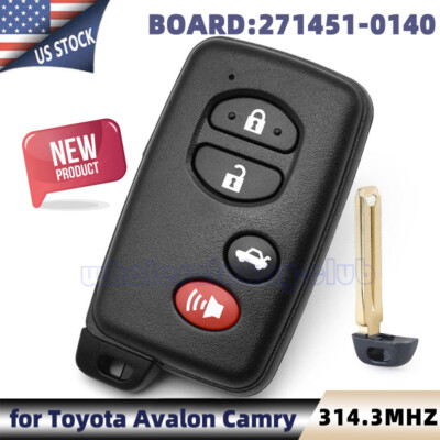 271451-0140 for Toyota Avalon Camry 2007-2009 Smart Keyless Remote Key Fob 4Btn
