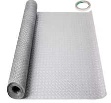 Waterproof PVC Garage Floor Mat, Anti-Slip, Easy Install, 1.6mm Thick
