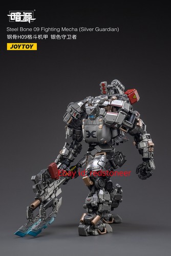 JOYTOY Steel Bone 09 Fighting Mecha (Silver Guardian) 8.5 inch Collectible Toys - Picture 7 of 13