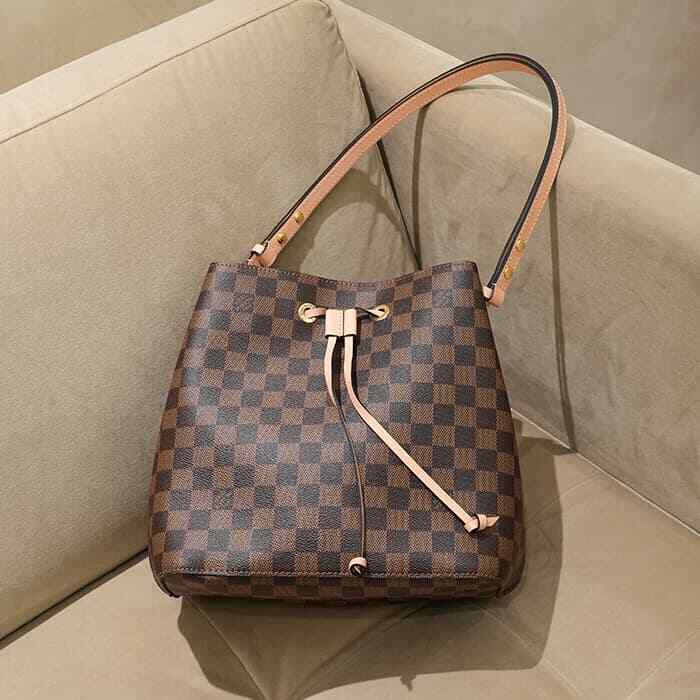 LOUIS VUITTON NeoNoe MM N40198 Shoulder Bag Brown Damier LOUIS VUITTON NeoNoe MM N40198 Shoulder Bag Brown Damier
