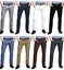 WestAce Mens Chino Trousers Slim Fit Stretch Twill Casual Pants (30W / 30L, Black
