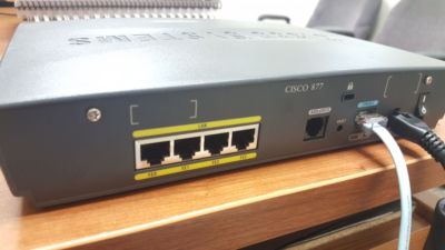 LOT of TWO Cisco 877 CISCO877- ADSL  Router fully tested...