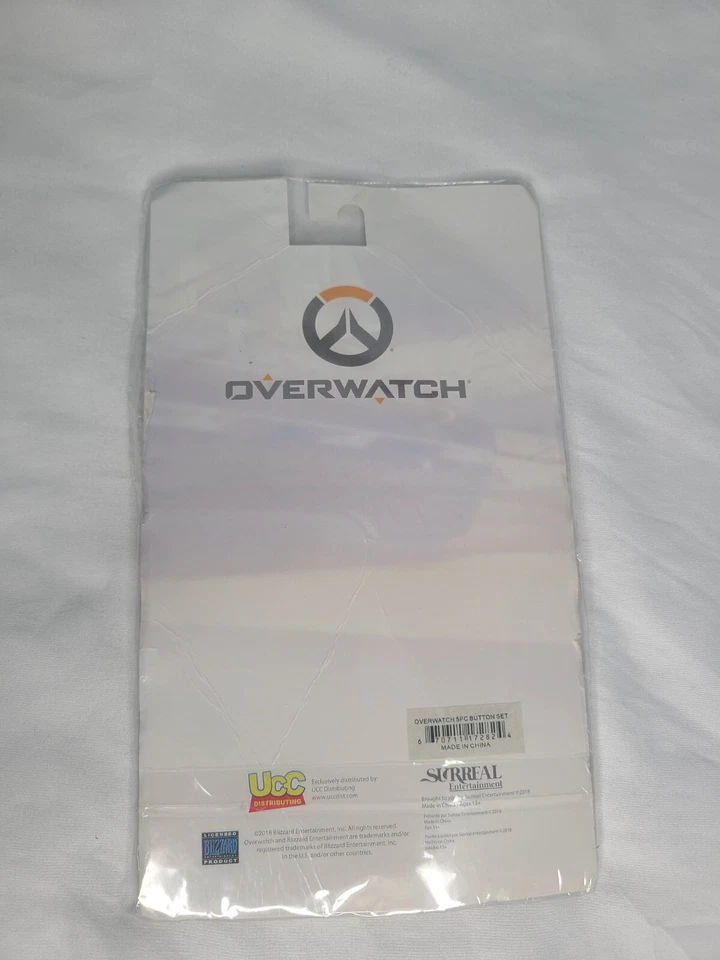 OVERWATCH 5 PACK BUTTON Set Blizzard Surreal Entertainment NEW CARDED PACKAGE - Image 3 of 3