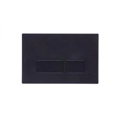 Tavistock Square Matt Black Flush Plate For PNEUMATIC Concealed Cisterns Plaza
