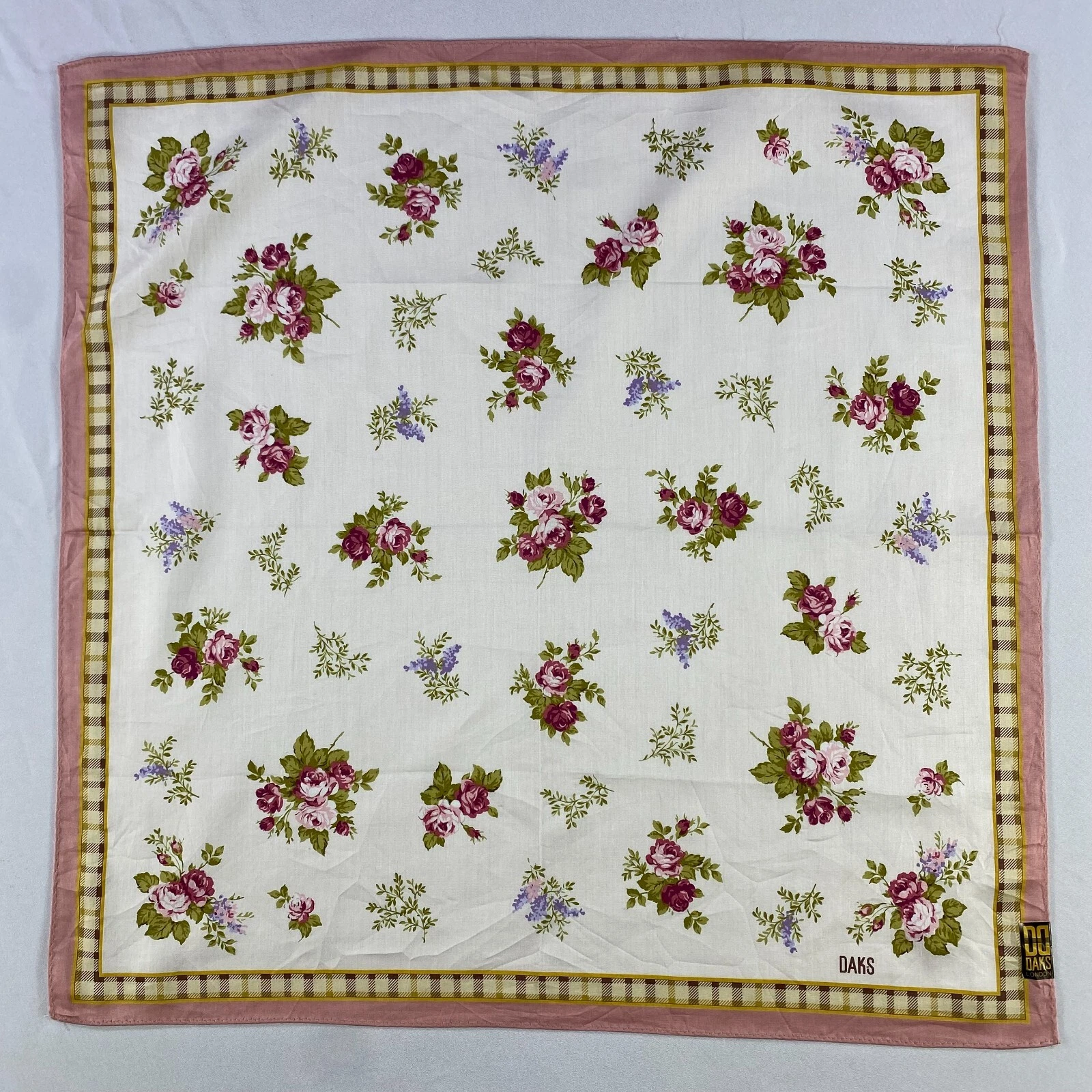NWT Vintage Daks Handkerchief Pocket Square Bandana Neckerchief