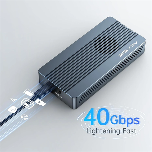 Gabinete SSD Acasis 40 Gbps M.2 NVMe 8 TB Tipo-C Compatible con Thunderbolt 3/4 - Imagen 10 de 24