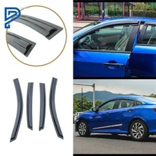 Window Visors Rain Deflector Fit For Honda Civic Sedan 2016 2017 2018 2019 4pcs
