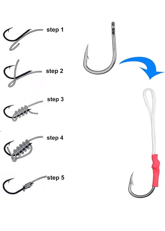 Ganchos para peces cebo vivo tamaño 11/0 20 un. Foto 3 de 4