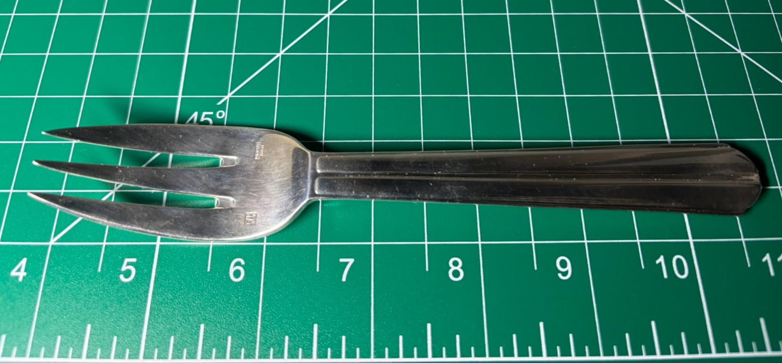 Puiforcat Chantaco Salad Fork 6.75" Silver Plate France Art 