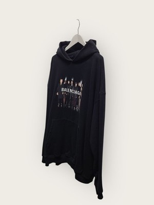 Balenciaga Black Runway Printed Logo Hoodie 76944141 | eBay