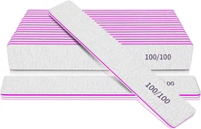 Heavy Duty Nail Files 100/100 Grit Nail Files for Gel Nails Professional Strong