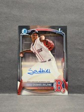 SADBIEL DELZINE - 2025 Bowman Chrome - Prospect 1st Auto #CPA-SD Red Sox
