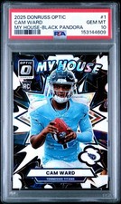 2025 Donruss Optic Cam Ward My House-Black Pandora /149 RC PSA 10