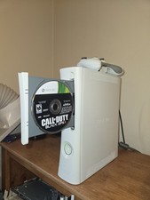 Xbox 360 White Console Bundle W/ Controller Cables PSU, Cleaned And Working