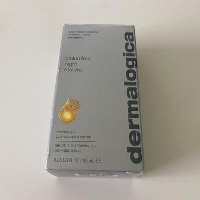 Dermalogica Biolumin-C Night Restore Vitamin C + D Serum 0.85oz / 25mL New