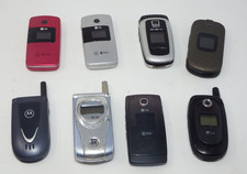 Lot of 8 Samsung LG Vintage Flip Phones  Cell Phones Untested AS IS Parts