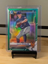 2021 Bowman Draft - Chrome Calvin Ziegler #BDC-123 Green Refractor /99 (RC)