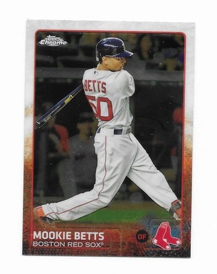 Mookie Betts 2015 Topps Chrome Baseball Card #67