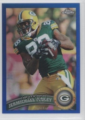 2011 Topps Chrome Blue Refractor 16/199 Jermichael Finley #77 2u6