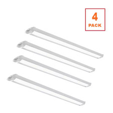 4-Pack 44 In. 3400 Lumens Easy Install LED Wraparound Light Fixture 34W 120V Bri