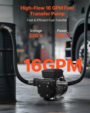 Oil Transfer Pump 110V, 16 GPM 60 L/min, AC Electric Fuel Transfer Pump for Dies