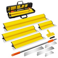 Drywall Skimming Blade Set Including Extra Blade Replace, 10", 16", 24" and 3...