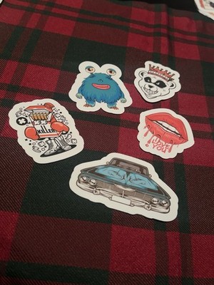 Cool Aesthetic Stickers (5 Pc) Vinyl Waterproof Decals for Laptop Water Bottle