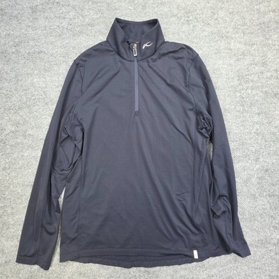KJUS Trace 2.0 Midlayer Half-Zip Men's 54 (XL) Blac kStretch Golf