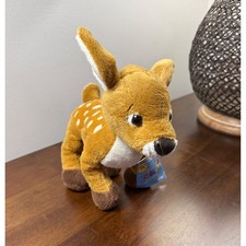 Ganz Webkinz Deer Plush HM331 Brown White Spotted Fawn With Sealed Code Tag