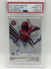2024 Topps Pristine Elly De La Cruz Auto PSA 10 Auto 10 Rookie #PAEDE