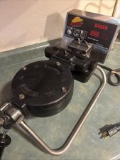 Golden Malted "Baker" waffle maker. Tested & Works Great! Model RT-P